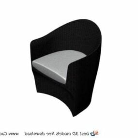 3д модель плетеного кресла-ванны для отдыха "Мебель для отдыха"