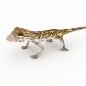 Animal Gecko Leopardo Modelo 3d
