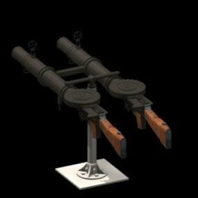 Lewis Light Machine Gun 3d model