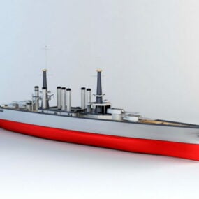 Modelo 3D do Battlecruiser classe Lexington