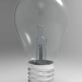 Modello 3d della lampadina