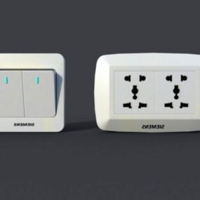 Light Switch & Socket דגם תלת מימד