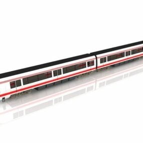 Light Rail Train 3d model