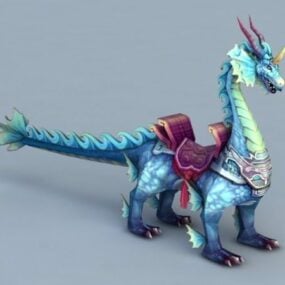 Lion Dragon Creature 3d-model