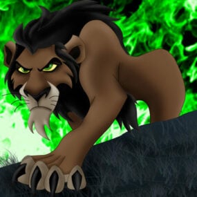 3D-Modell der Narbenfigur des König der Löwen
