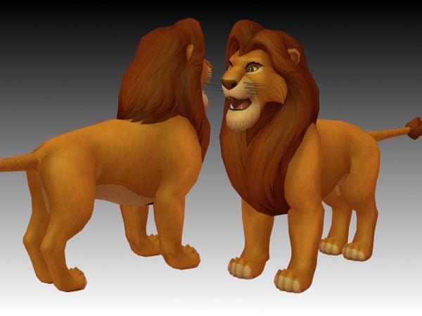Lion King Simba Character Free 3d Model - .3ds - Open3dModel