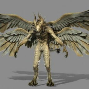 Lion With Wings 3d model