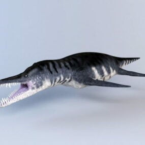 דגם תלת מימד של Liopleurodon Pliosaurs