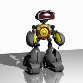 Μικρό ρομπότ χαρακτήρα τρισδιάστατο μοντέλο
