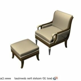 Living Room Furniture Lounge Chair 3d model