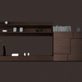 Living Room Cabinet Wall Unit Furniture 3d model