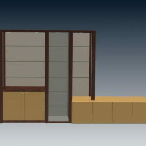 Living Room Wall Cabinet 3d model