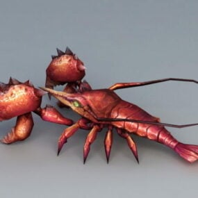 Modelo 3d do monstro da lagosta