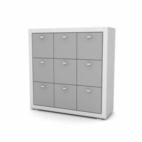 Furniture Locker Storage Cabinet 3d model