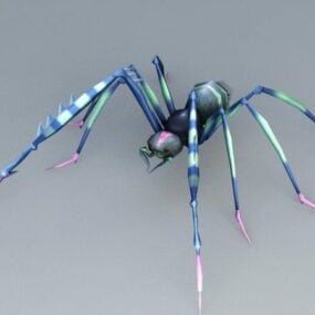Model 3D pająka o długich nogach