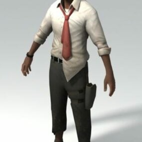 Louis – It Analyst Left 4 Dead Character 3d-model