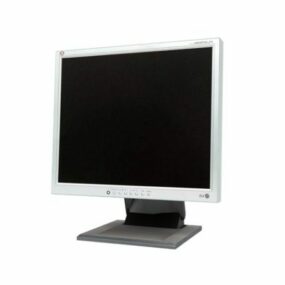 Low Poly LCD-skærm 3d-model