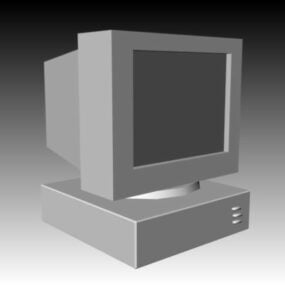 Low Poly Desktop Computer 3d model