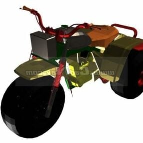 Model 3D roweru motocrossowego Low Poly