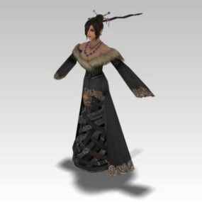 3д модель Лулу из Final Fantasy