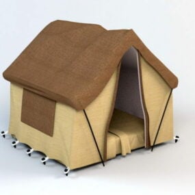 3д модель роскошной палатки для кемпинга