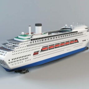 نموذج سفينة سياحية فاخرة ثلاثية الأبعاد