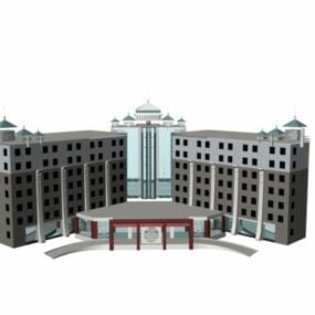 Luxury Hotel Architectural 3d model