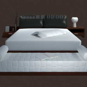 Luxury Hotel Modern Bed 3d model