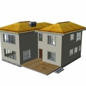 लक्ज़री विला बिल्डिंग 3डी मॉडल