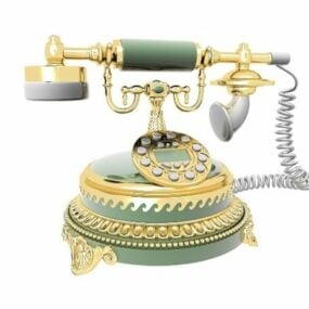 Luxury Vintage Telephone 3d model
