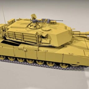 एम1 अब्राम्स बैटल टैंक 3डी मॉडल