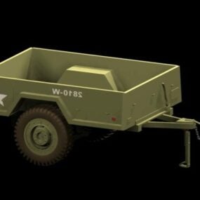 M101 Cargo Trailer 3d model
