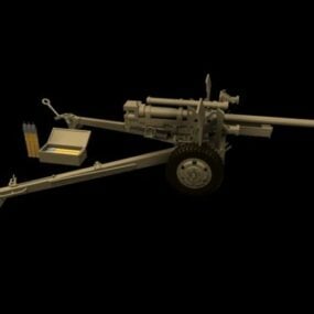 M101 Field Howitzer 3D-malli