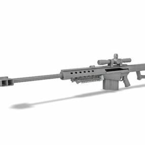 M107 Barrett Rifle 3d model