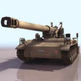 M110 Zelfrijdende Houwitser 3D-model