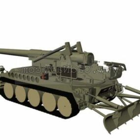 M110a2 Self-propelled Howitzer 3d model