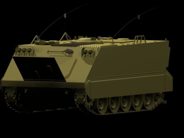 M113 Armored Personnel Carrier Free 3d Model Max Vray