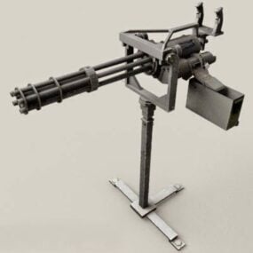 M134 Minigun Machine Gun 3D-malli