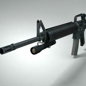 M16a2 kivääri 3d malli