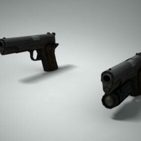 Mauser C96 Pistol Gun דגם 3d