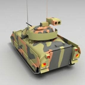 2D model lehkého tanku M2a3