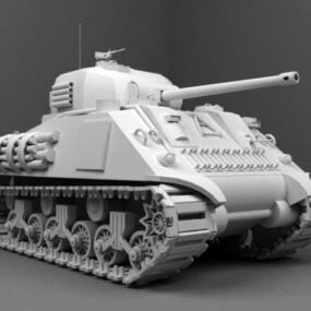 M4 شيرمان دبابة نموذج 3D