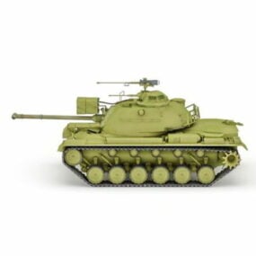 Réservoir américain M48 Patton modèle 3D