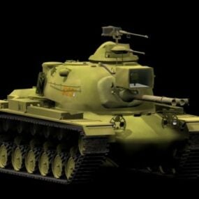 M48 Patton Medium Tank 3d μοντέλο