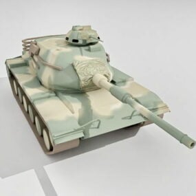 نموذج دبابة القتال الرئيسية M60 باتون ثلاثي الأبعاد