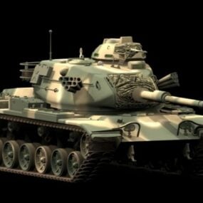 M60a3 주요 전투 탱크 3d 모델