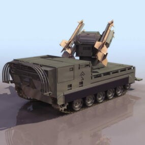 M730a2 Self-propelled Missile Launcher 3d model