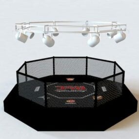 Mma Octagon Cage 3d-modell