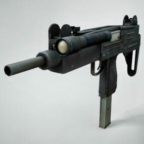 Mp-2 Submachine Gun 3d model