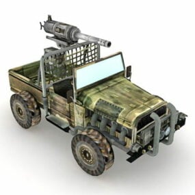 Machine Gun Truck 3d model